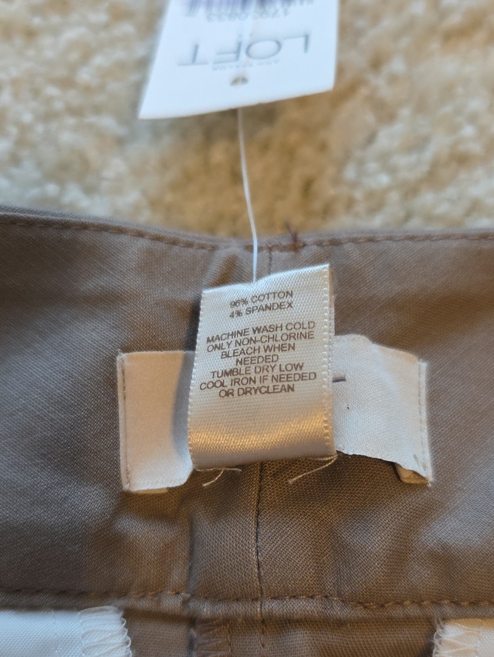 Ann Taylor Loft Curvy Pants Womens Size 6 Taupe - Picture 5 of 12